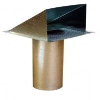 Artis Galvanized Wall Cap 4" With Screen SWVG4