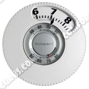 Honeywell T87N1026 Easy To See Round Single Stage 24V Thermostat