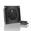 AC Infinity AIRPLATE S1, Quiet Cooling Fan System 4" with Speed Control, for Home Theater AV Cabinets view 1