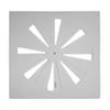 Teak Isle Adjustable 24x24 Drop Ceiling Vent Cover  Office, Commercial & Home HVAC Air Vent Deflector, Airflow Control Panel Register AC Diffuser | Easy Tool-Free Install, Durable ABS, Made in USA view 1