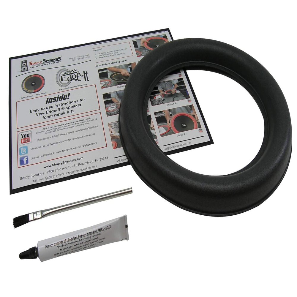 JL Audio Single 10 Inch W7 Foam Speaker Repair Kit, Super Wide Roll, 10W7, FSK-10JL-W7-1 (Single)