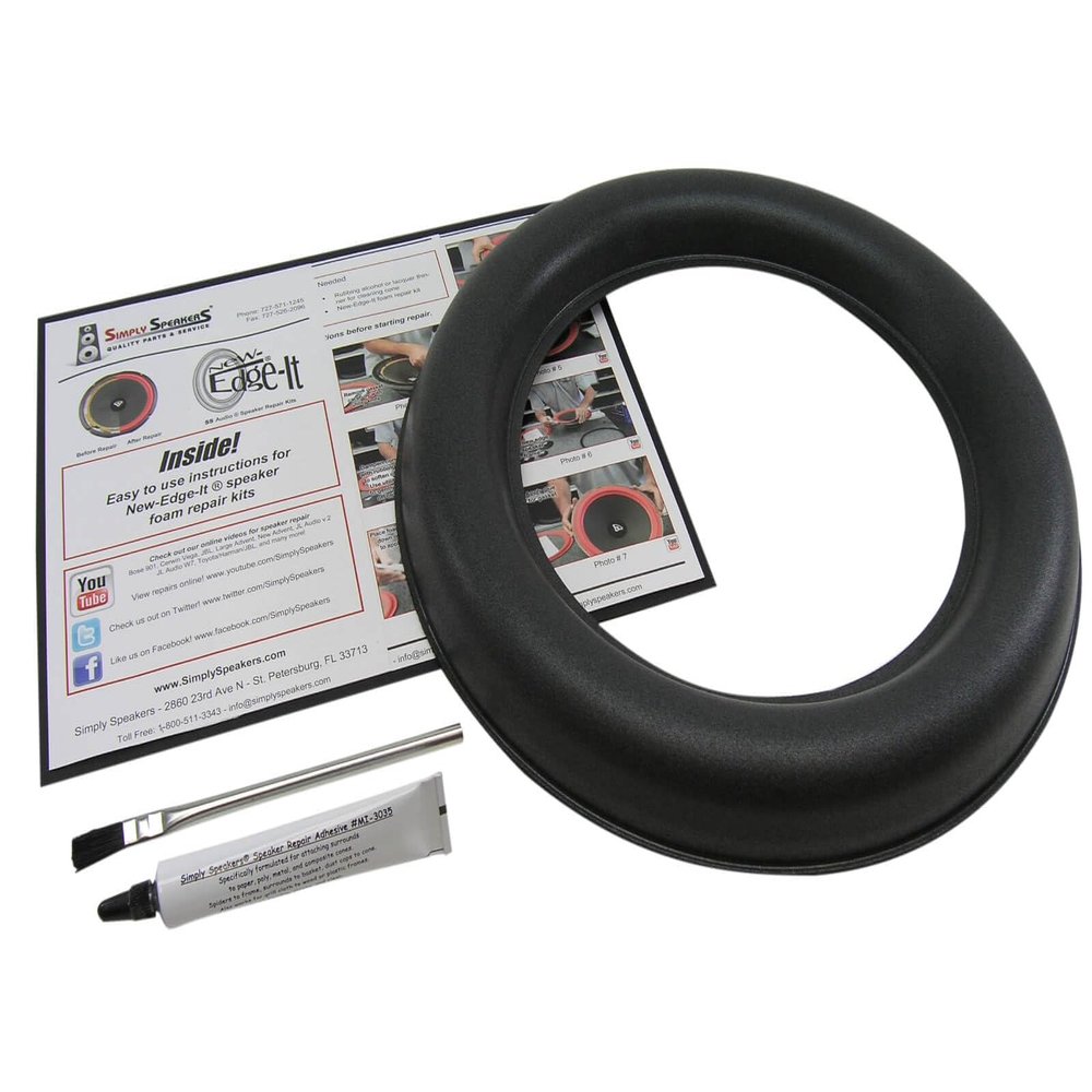 Speaker Foam Repair Kit Fits JL Audio 12W7, 12W7-3, 12W7AE-3, Fathom F-112 Subwoofer, FSK-12JL-W7-1 (Single)