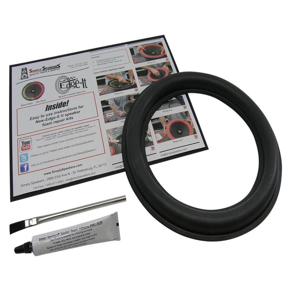 JL Audio 10 Inch Single Foam Speaker Repair Kit, 10W6v2-D4, FSK-10JLv2-1 (Single)