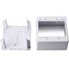 HellermannTyton TSRPW-JBD2 Dual Gang Junction Box, 2.77" Deep, PVC, White, 1/Bag view 1