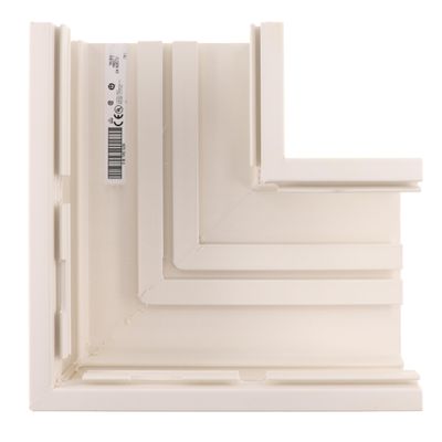 Panduit TRA130IW Pan-Way Surface Raceway Right Angle 45-Degree Fitting Base, Off-White