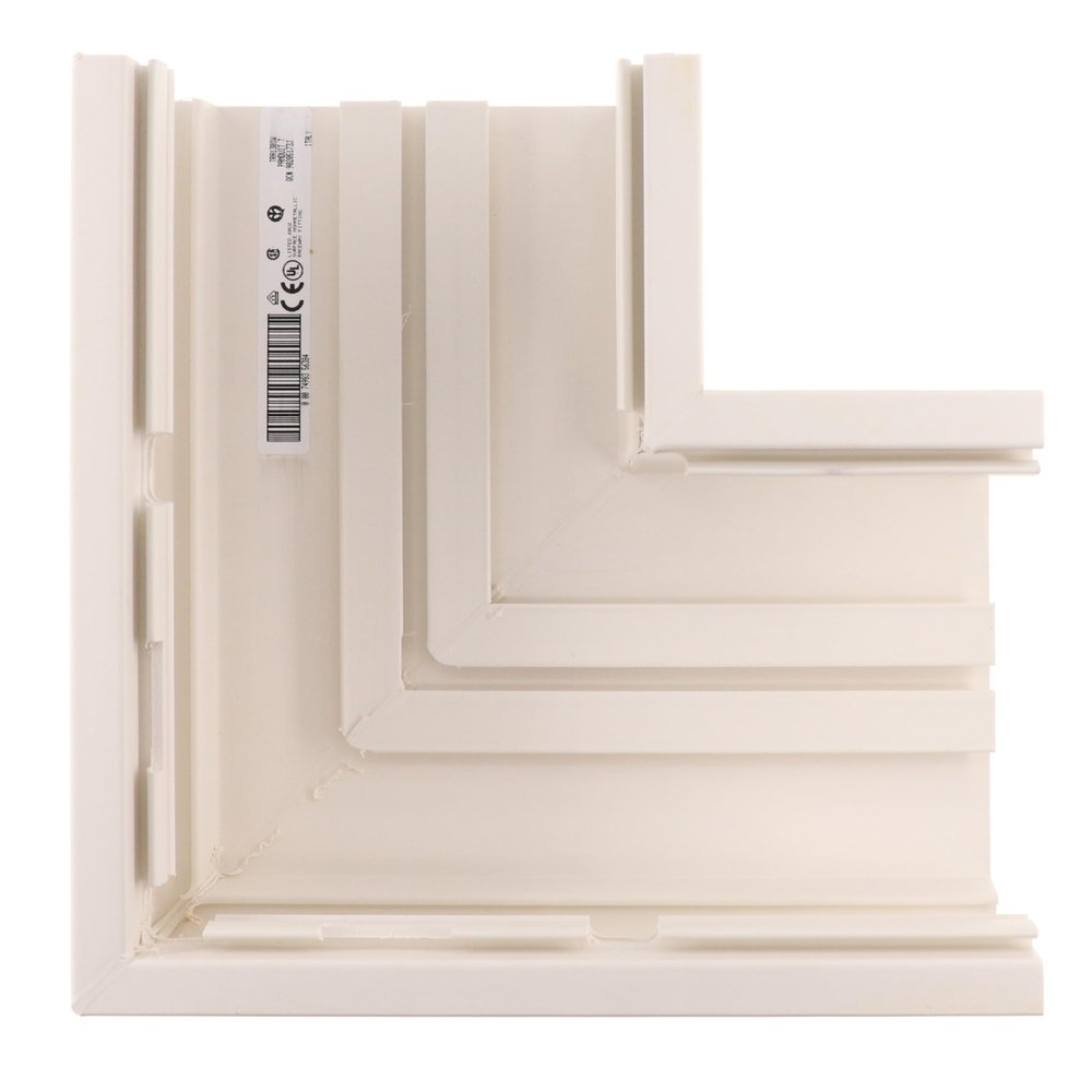 Panduit TRA130IW Pan-Way Surface Raceway Right Angle 45-Degree Fitting Base, Off-White