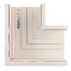 Panduit TRA130IW Pan-Way Surface Raceway Right Angle 45-Degree Fitting Base, Off-White view 1
