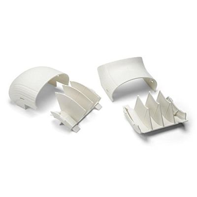 Hellermann Tyton North America MCRFW-OE Infostream Multi-Channel Raceway Offset Elbow, Hips, Office White