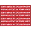 HellermannTyton 596-00208 Solar Marker, 7.2" X 5", Photovoltaic Power Source, Red view 1