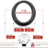 Simply Speakers Lexus 6 Inch x 9 Inch Foam Auto Speaker Repair Kit Fits Mark Levinson FSK-6x9TOY (Pair) view 2