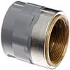 Spears 835-CBR Series CPVC Pipe Fitting, Adapter, Schedule 80, Gray, 3/4" Socket x Brass NPT Female view 1
