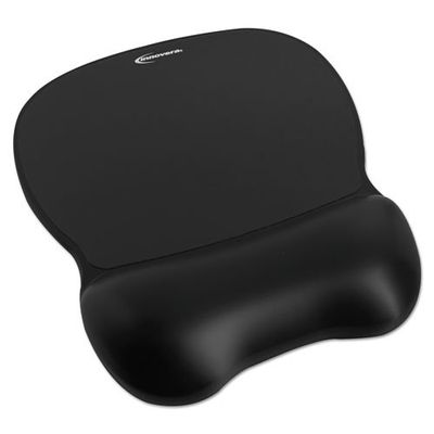 Gel Mouse Pad W/Wrist Rest, Nonskid Base, 8-1/4 X 9-5/8, Black