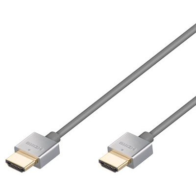 Home Theatre 52696 High Speed HDMI Cable with Ethernet 4mm / 3m / Full HD Grey