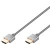 Home Theatre 52696 High Speed HDMI Cable with Ethernet 4mm / 3m / Full HD Grey view 1