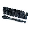 Crescent 20 Piece 3/8inch Drive Pass-Thru X6 Standard Spline Mechanics Tool Set - CX6PT20 view 1