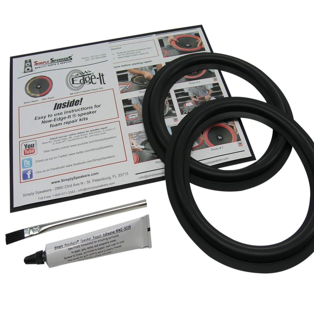 Rubber Edge 8 Inch Speaker Repair Kit RSK-8 (Pair)