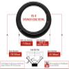 Rubber Edge 8 Inch Speaker Repair Kit RSK-8 (Pair) view 2