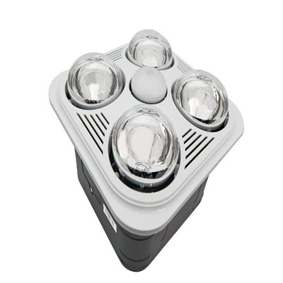 Aero Pure A716R W Quiet Bathroom Fan with Heat and Light, White