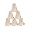 Urbanest Chandelier Lamp Shades, Set of 6, Soft Bell 3"x 6"x 5" Cream, Clip on view 1