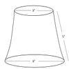 Urbanest Chandelier Lamp Shades, Set of 6, Soft Bell 3"x 6"x 5" Cream, Clip on view 2