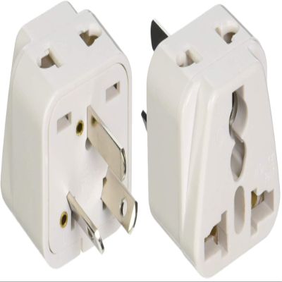 Ckitze Australia, New Zealand, China Travel Grounded Universal 2 Inputs USA Power Plug Adapter - 2 Pack - Type I - CE Certified for Mobile Cell Phone, Laptop, Tablet Chargers and More