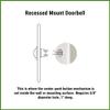 Waterwood Solid Brass Medium Fleur De Lis Doorbell in Pewter - Wired & Illuminated Push Button from Environmentally Friendly Recycled Material view 4