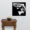Express Yourself Brown Trout Wall Decal (White -Facing as Shown- Small) - Freshwater Fish Collection view 2