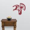 Express Yourself Ruffed Grouse Single Wall Decal (Dark Red - Reverse Facing - Small) - Upland Game Bird Collection view 2