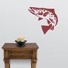 Express Yourself Brown Trout Wall Decal (Dark Red -Facing as Shown- Small) - Freshwater Fish Collection view 2