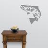 Express Yourself Brown Trout Wall Decal (Med Grey -Facing as Shown- Small) - Freshwater Fish Collection view 2