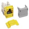 MGS600-123: SYSTIMAX GigaSPEED X10D MGS600 Series Category 6A Information Outlet, Yellow view 1