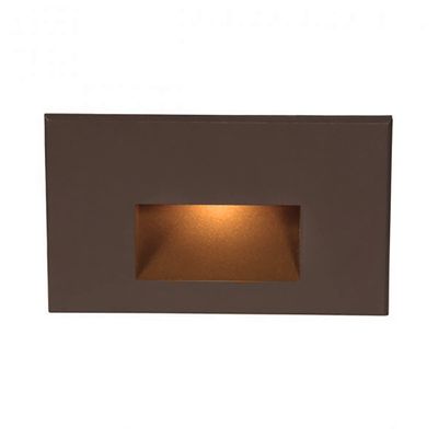 WAC Landscape Lighting, LEDme 120V LED Horizontal Indoor and Outdoor Step and Wall Light Amber 1800K LED in Bronze