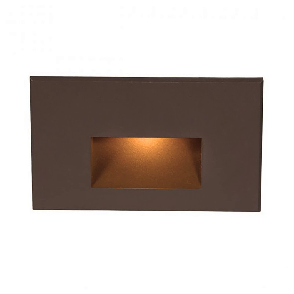 WAC Landscape Lighting, LEDme 120V LED Horizontal Indoor and Outdoor Step and Wall Light Amber 1800K LED in Bronze