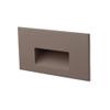 WAC Landscape Lighting, LEDme 120V LED Horizontal Indoor and Outdoor Step and Wall Light Amber 1800K LED in Bronze view 2