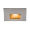 WAC Landscape Lighting, LEDme 120V LED Horizontal Indoor and Outdoor Step and Wall Light Amber 1800K LED in Stainless Steel view 1
