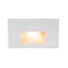 WAC Landscape Lighting, LEDme 120V LED Horizontal Indoor and Outdoor Step and Wall Light Amber 1800K LED in White view 1