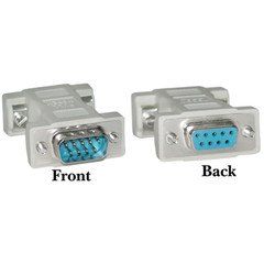 PCCONNECT DB9 Male / DB9 Female, Null Modem Adaptor/Mold