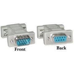 PCCONNECT DB9 Male / DB9 Female, Null Modem Adaptor/Mold