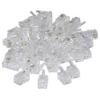PCCONNECT RJ22 4P/4C Connectors for Flat Cable (100 Pcs Per Bag) view 1