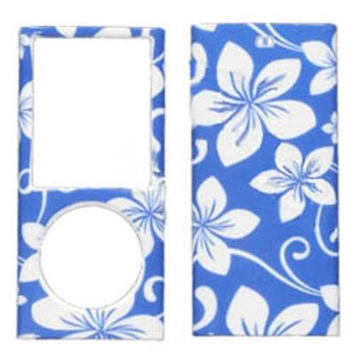 Hard Plastic Snap on Cover Fits Apple iPod Nano 4th Generation Blue Hawaii (Please carefully check your device model to order the correct version.)