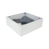 Lowell CB84-SG Surface-Mount Steel Backbox for 8-Inch Speaker, White view 1