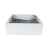 Lowell CB84-SG Surface-Mount Steel Backbox for 8-Inch Speaker, White view 2