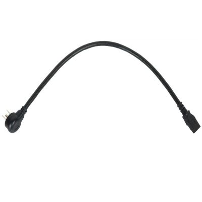 Lowell IEC-18-90RX10 15A Power Cord, 18-Inches Long, 90-Degree Right Plug, 10-Pack, 14-Gauge Cord, IEC 60320-1/C13 on 1 End and NEMA 5-15P Plug on Other End