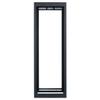 Lowell LER-3522-LRD LER Series 35U x 22 Inches Deep Enclosed AV Rack Without Rear Door; Configurable Top with 7U Opening for 19 Inches Panels; Welded Sides with Vents; Black Finish view 2