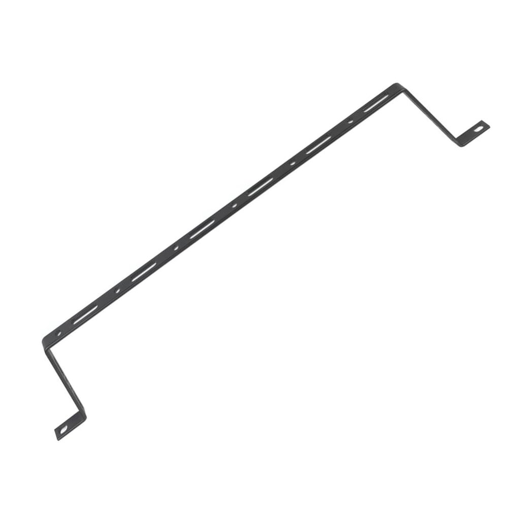 Lowell CMFW-4 Flatwire Manager 4-Inches Offset, 10-Pack; 19 Inches Wide; 11-Gauge Steel Construction; Black Finish; Smooth Rounded Edges; Multiple Tie-Down Slots and Holes; Robust Design