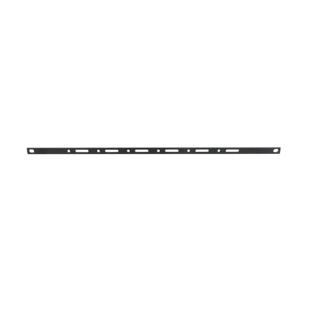 Lowell CMFW Flat Wire Cable Manager, 10-Pack; 19 Inches Wide; 11-Gauge Steel Construction; Black Finish; Smooth Rounded Edges; Multiple Tie-Down Slots and Holes; Robust Design