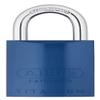 ABUS 83AL/45-300 S2 Schlage Rekeyable Padlock Aluminum Body with 1-Inch Shackle, Blue Zero-Bitted view 1
