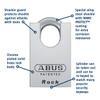 ABUS 83CS/55-300 Schlage Rekeyable Chrome Plated Brass Padlock, Zero Bitted view 4