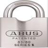 ABUS 83/80 300 Schlage Rekeyable Chrome Plated Brass Padlock, Zero Bitted view 1