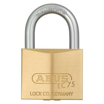 ABUS 75/40 Solid Brass Padlock with 2 Keys for Outdoor, School, Gym, 1 1/2in (40mm) Wide, Keyed Different